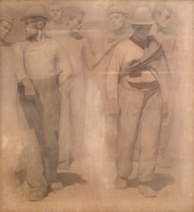 Cartoon für Der Vierte Stand von Giuseppe Pellizza da Volpedo