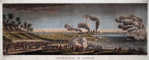 Die Schlacht von Abukir am 25. Juli 1798 von Giuseppe Pera