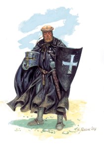 Ein Soldat des Ordens des Heiligen Johannes von Jerusalem (Hospitaliter) von Giuseppe Rava