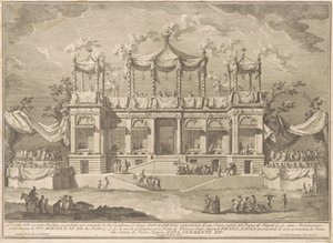 Die zweite Maschine für die Chinea von 1770: Das Fischmarktportikus
