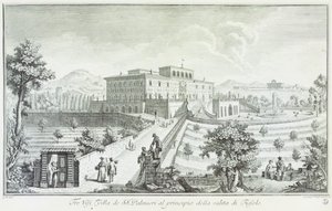 Villa Palmieri in Fiesole, Blick auf die Villen und Umgebung in der Toskana, Italien