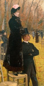 Bei den Rennen in Auteuil