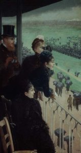 Die Rennen in Auteuil (Teil eines Triptychons) von Giuseppe or Joseph de Nittis