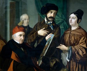 Im Atelier des Malers von Giustiniano degli Avancini (1807-1843)