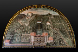 Pitti-Palast, Boboli-Gärten und Belvedere-Festung in Florenz von Giusto Utens