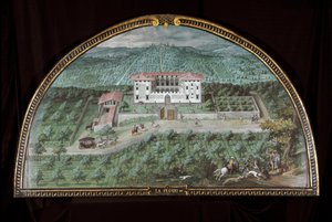 Ansicht der Villa La Peggio bei Florenz, Italien von Giusto Utens