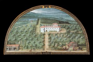 Ansicht der Villa La Magia bei Pistoia, Italien
