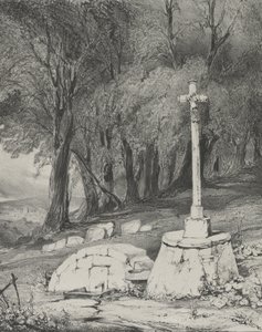 Kreuz auf der Straße von Clermont nach Royal, 1831