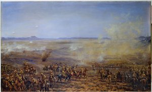Der Vormarsch der Kavalleriebrigade von French zur Befreiung von Kimberley, 13. Februar 1900 von Godfrey Douglas Giles