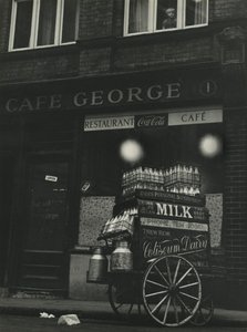 Londoner Straßenszene 1950er Jahre