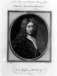 Porträt von Thomas Wharton, erster Marquis of Wharton (1648-1715), graviert von John Goldar (1729-95)