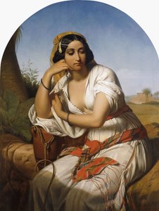 Eine Beduinenfrau, 1848 von Godfried Guffens