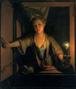 Ein Mädchen am Fenster