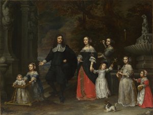 Eine Familiengruppe von Gonzales Coques