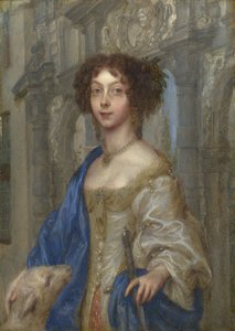 Porträt einer Frau als Heilige Agnes, ca. 1680 von Gonzales Coques