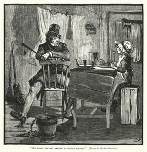 Der kleine Diener brauchte keine zweite Aufforderung von Gordon Frederick (after) Browne