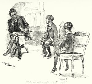 Illustration für Die Geschichte der Schatzsucher von E. Nesbit (Lithografie) von Gordon Frederick Browne