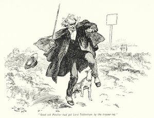 Illustration für Die Geschichte der Schatzsucher von E. Nesbit (Lithografie)