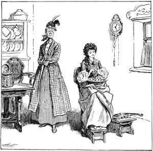 Sie lernte Zwiebeln zu schälen, ohne zu weinen, 1906