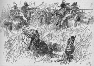 Das Pferd des Generals fiel in einen Graben, 1896, 1902 von Gordon Frederick Browne