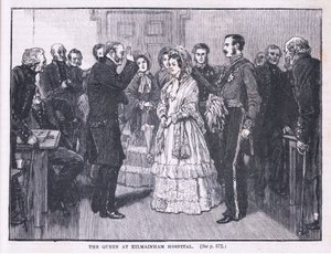 Die Königin im Kilmainham-Krankenhaus AD 1849 von Gordon Frederick Browne