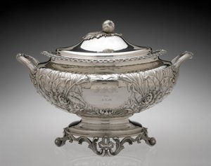 Suppenterrine, von der Gorham Manufacturing Company, um 1858 von Gorham Manufacturing Company Gorham Manufacturing Company