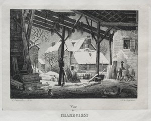 Ansicht von Chamboissy, 1820 von Gottfried or Godefroy Engelmann