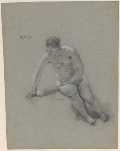 Sitzende Frau