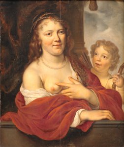 Eine Dame und ihr Kind als Venus und Amor