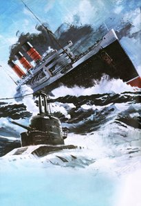 Liner und U-Boot von Graham Coton