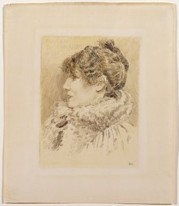Porträt von Sarah Bernhardt (1844-1923)