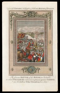 Die berühmte Schlacht am Boyne in Irland, 1690