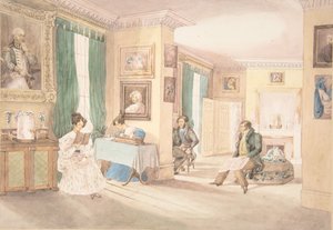 Ein Innenraum in Hatton, Warwickshire, 1820-30