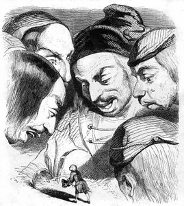 Illustration zu Gullivers Reisen von Jonathan Swift