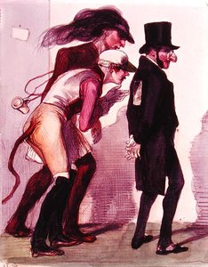 Szene vom Pariser Karneval, ca. 1840 von Grandville