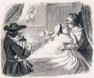 Der Ehemann, die Ehefrau und der Dieb - Fabeln von La Fontaine von Grandville