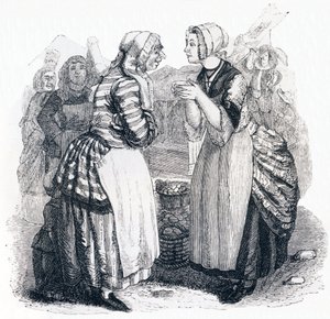 Die Frauen und das Geheimnis - Fabeln von La Fontaine von Grandville