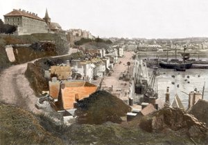 Grandville (Normandie, Frankreich): Postkarte, ca. 1900