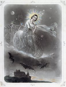 Sterne: Frau, die „Der Abendstern“ darstellt - von Grandville