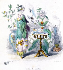 Tee und Kaffee - Allegorie von Grandville