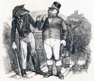 Der Wolf und der Hund - Fabeln von La Fontaine
