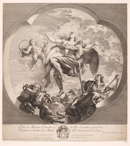 Personifikation der Zeit, die die Wahrheit enthüllt von Gérard Audran