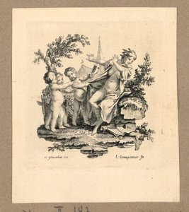 Eine Frau wird entlarvt von Gravelot