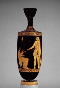 Attisch rotfigurige Lekythos, die Herakles darstellt
