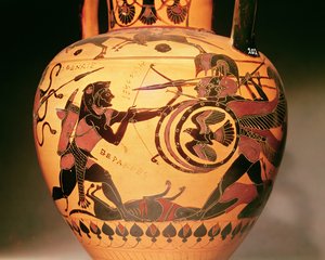 Herakles kämpft gegen Geryon