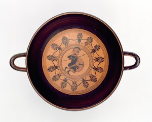 Siana-Schale mit Darstellung eines Kriegers, ca. 560 v. Chr.