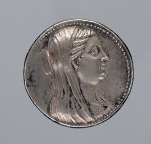 Silber-Didrachme von Berenike II von Greek
