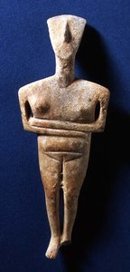 Kykladische Figur, Naxos, ca. 3000-2000 v. Chr. von Greek