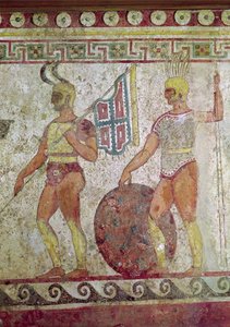 Fußsoldaten, Grabmalerei aus Paestum