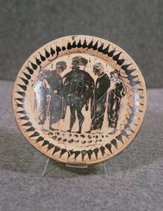 Teller, Vibo Valentia (Hipponion) (Keramik) von Greek School